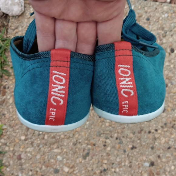 Ionic Epic fabric footwear mens runner blue sneakers sz 9 - Picture 4 of 8